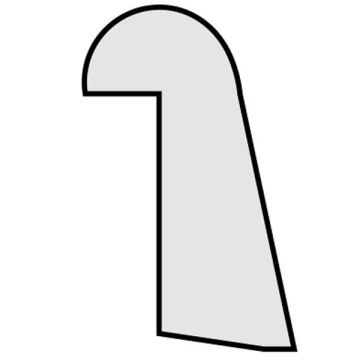 G Glasleisten Weißlack/CPL 9016 / G TEC Weiß