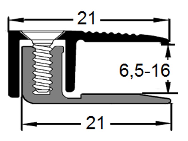 S Abschlussprofil 8223 (6,5-16 mm) 