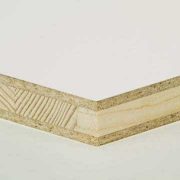 25 mm Stabplatte mit Spandeck, melaminbeschichtet