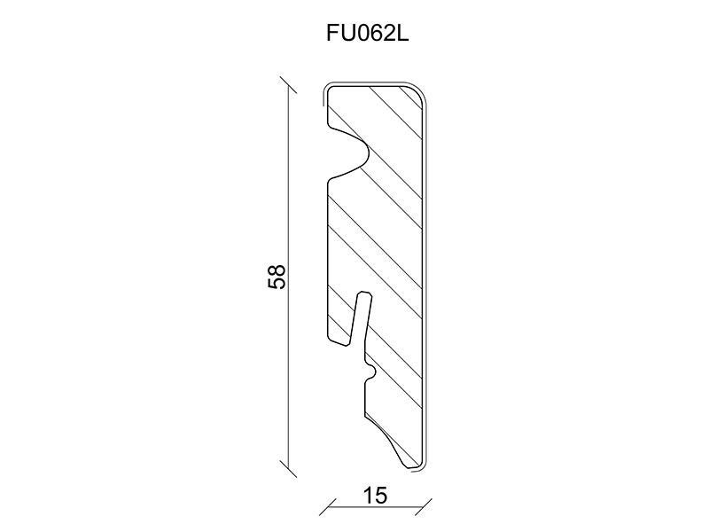 SL020 Leiste Cube MDF-foliert 553331