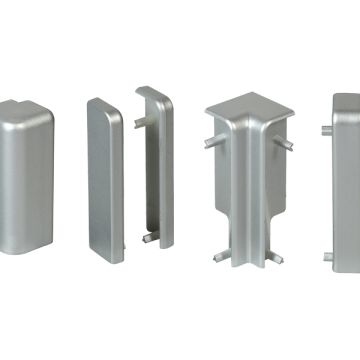 Ecken-Set f. Sockelleiste Cube 15x58 8-teilig