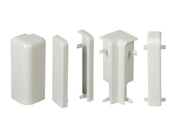 Ecken-Set f. Sockelleiste Cube 15x58 8-teilig