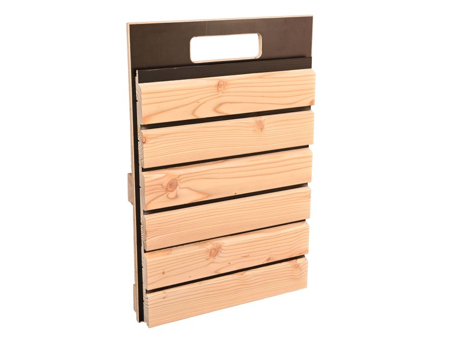 Mustertafel 1 für Fassaden-Musterbox Holzbau 