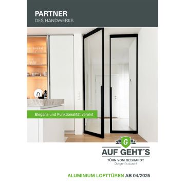 Auf Geht´s Prospekt - Aluminium Lofttüren von AGS