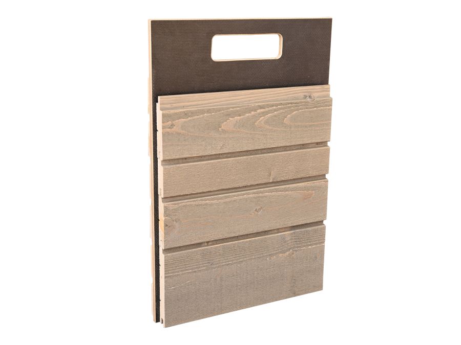 Mustertafel 3 für Fassaden-Musterbox Holzbau 