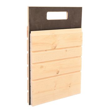 Mustertafel 6 für Fassaden-Musterbox Holzbau 