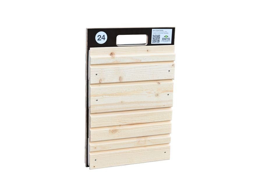 Mustertafel 24 für Fassaden-Musterbox Holzbau 