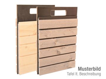 Mustertafel 5 für Fassaden-Musterbox Holzbau 