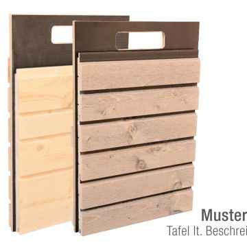 Mustertafel 112 für Fassaden-Musterbox Holzbau 