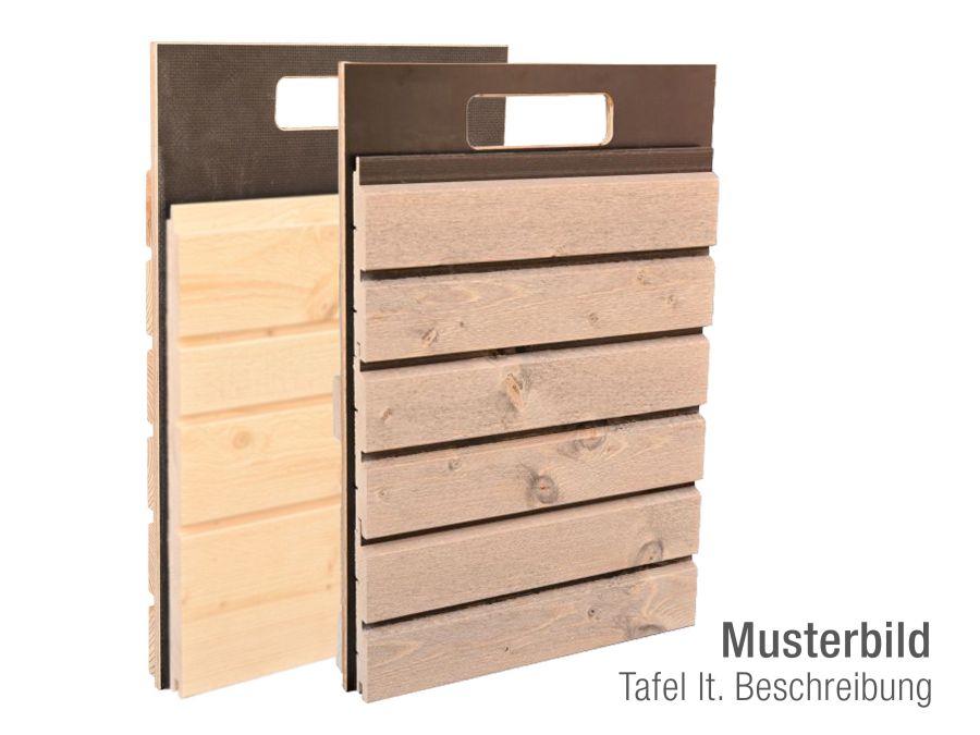 Mustertafel 112 für Fassaden-Musterbox Holzbau 