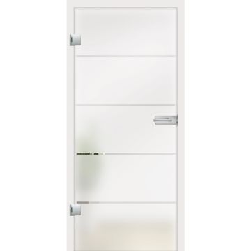 Ganzglastür ESG Atos Streifen klar