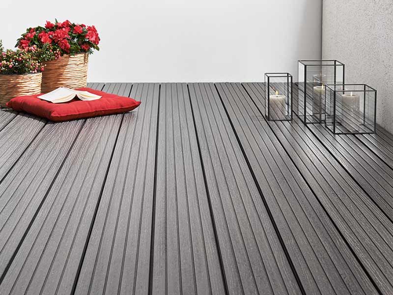 DIE KOMPAKTE plus Wabenprofildiele granitgrau