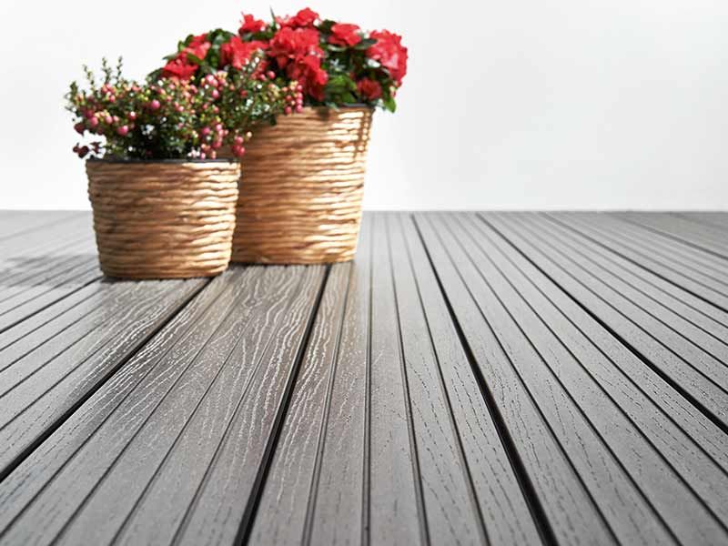 DIE KOMPAKTE plus Wabenprofildiele granitgrau