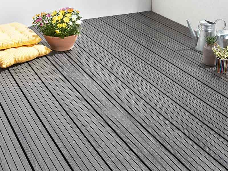 DIE KOMPAKTE plus Wabenprofildiele granitgrau