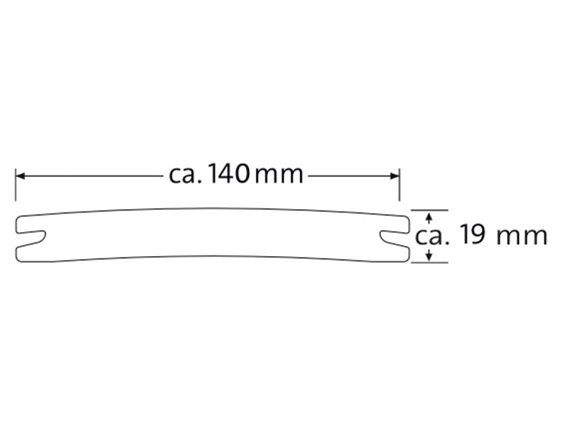 DIE SMARTE Null-Grad-Diele braun einfarbig