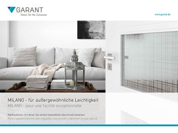 Garant Prospekt - MILANO -  für außergewöhnliche
