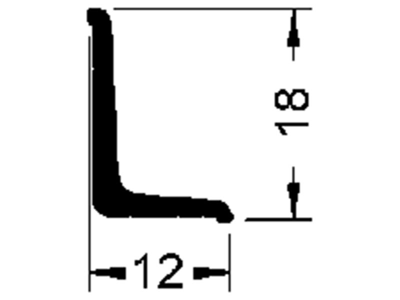 S Wandabschlussprofil 8550 SK (18 x 12 mm)