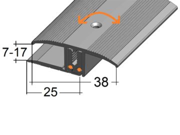 S Übergangsprofil Flexo 8241 (7-17 mm) 