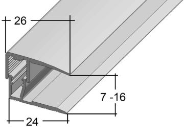 S Abschlussprofil 8273 (7-16 mm) Clip