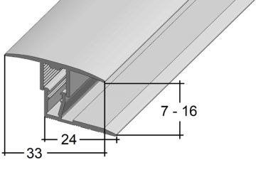 S Übergangsprofil 8271 (7 - 16 mm) Clip