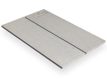 Mustertafel WPC megawood Terrassend. 750 x 492 mm