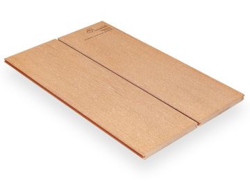 Mustertafel WPC megawood Terrassend. 750 x 492 mm