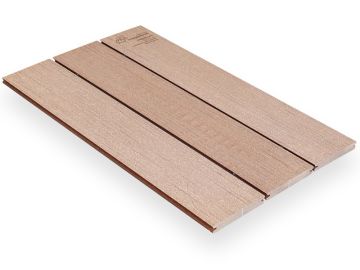 Mustertafel WPC megawood Terrassend. 750 x 451 mm