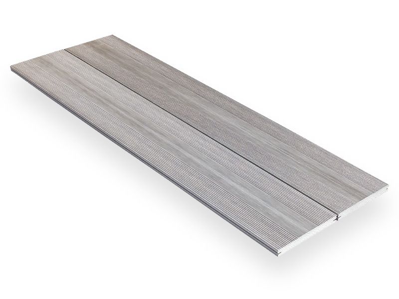 Mustertafel WPC megawood Terrassend. 1195 x 395 mm