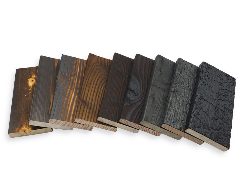 Musterbox beflammte Fassaden MOCOPINUS