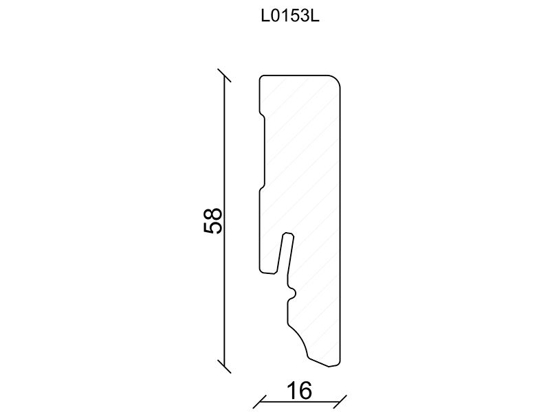 SL801 Leiste Cube Kiefer massiv L0153L