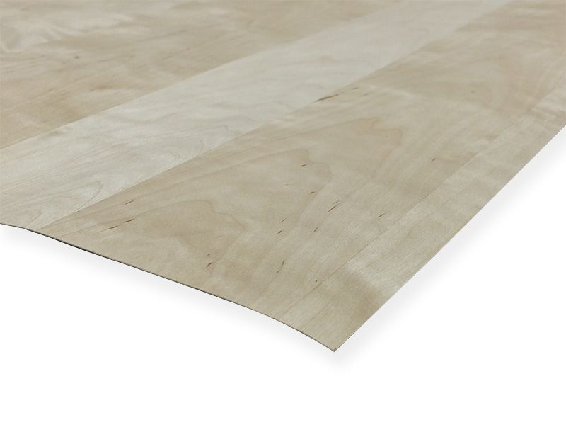0.6 mm Birke exzentr. Furnier auf Vlies