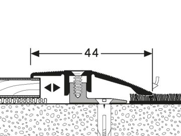 K Anpassungsprofil 486A breite Basis (7 - 15 mm)