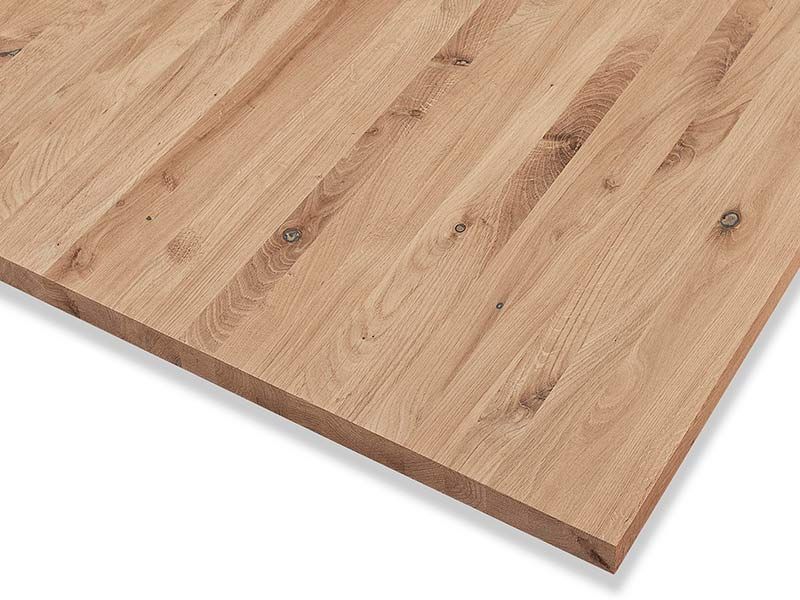 19 mm Wildeiche Massivplatte