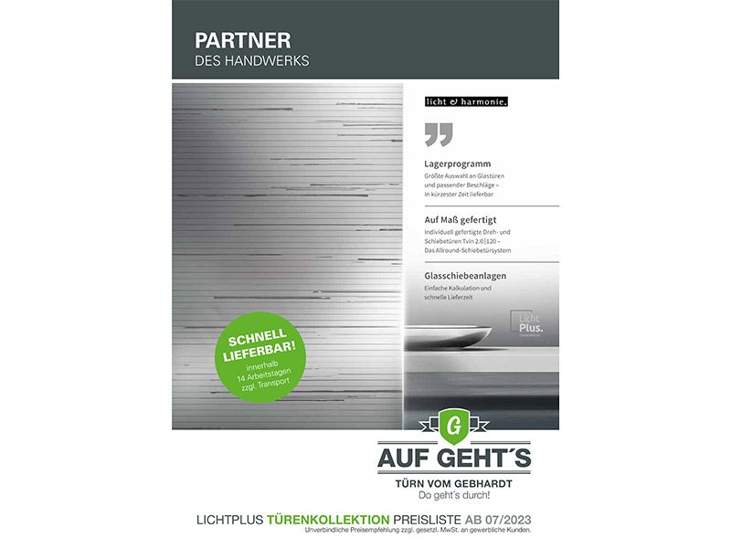 licht & harmonie Lichtplus Türenkollektion