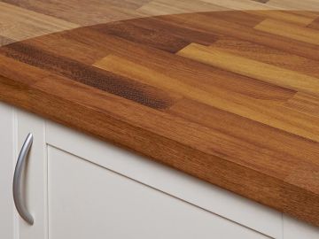 30 mm LARBON Massivplatte Iroko / Kambala