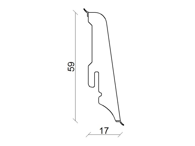 SL410 Kunststoffleiste mit Dichtlippe 714459