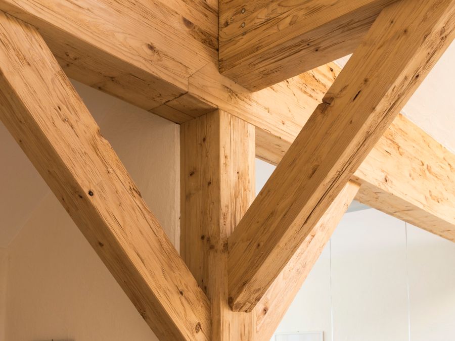 Fichte RETRO Kantholz 120 x 120 mm