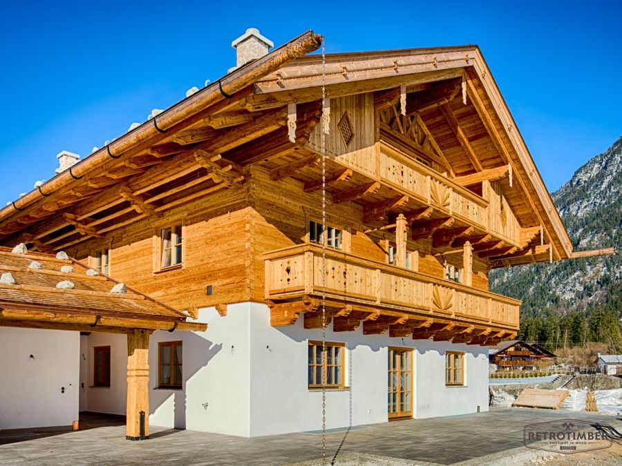 Fichte RETRO Kantholz 120 x 120 mm