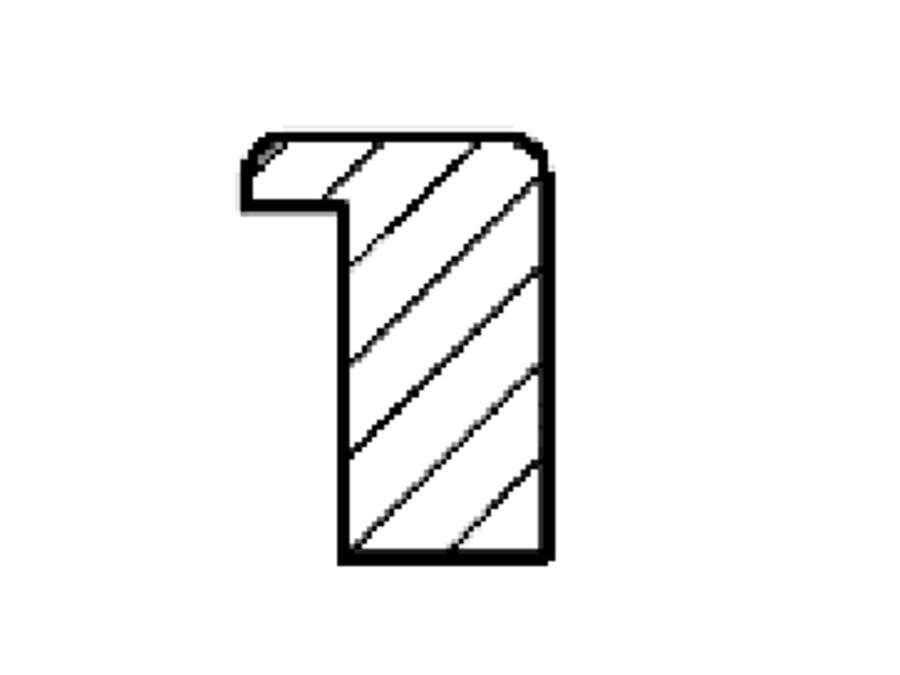 A Glasleisten CPL Fachwerk Eiche Honig längs