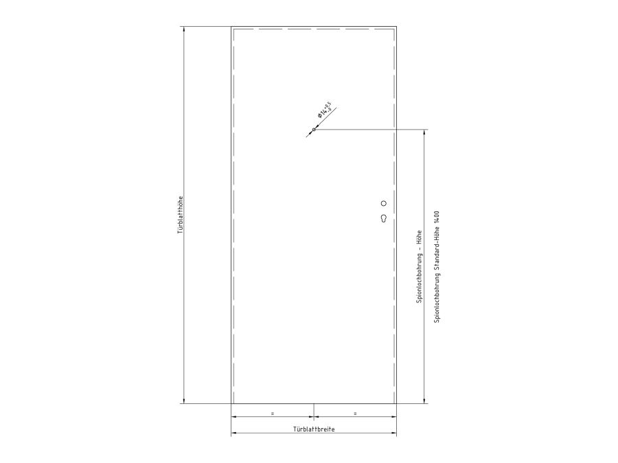 Türspion für TS 40-55mm - D 14mm