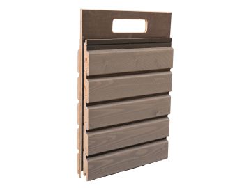 Mustertafel 6 für Fassaden-Musterbox Holzbau 