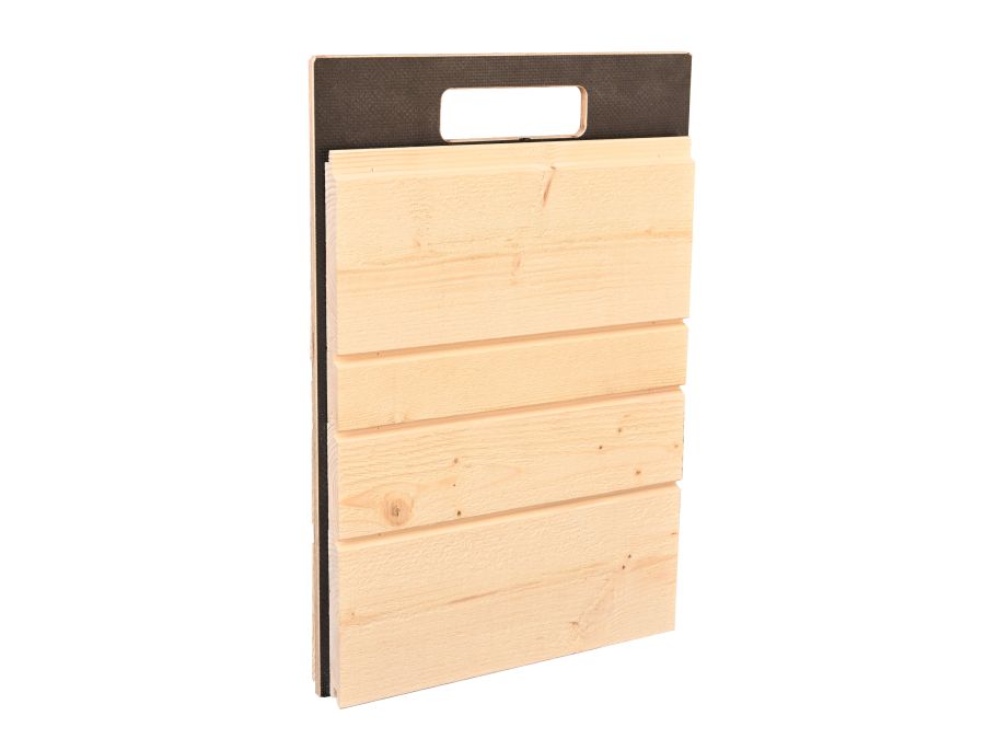 Mustertafel 4 für Fassaden-Musterbox Holzbau 